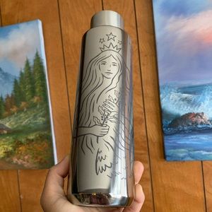 NWT STARBUCKS 50th Anniversary LIMITED EDITION Stainless Steel Water Bottle